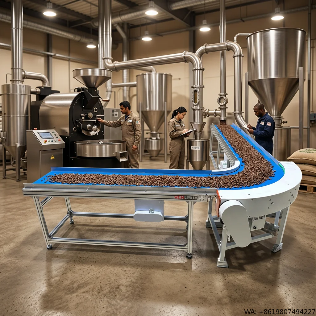 Snacks Packaging Line Food Grade Blue Belt Conveyor System Variable Speed Transfer Line Conveyors with Factory Price
