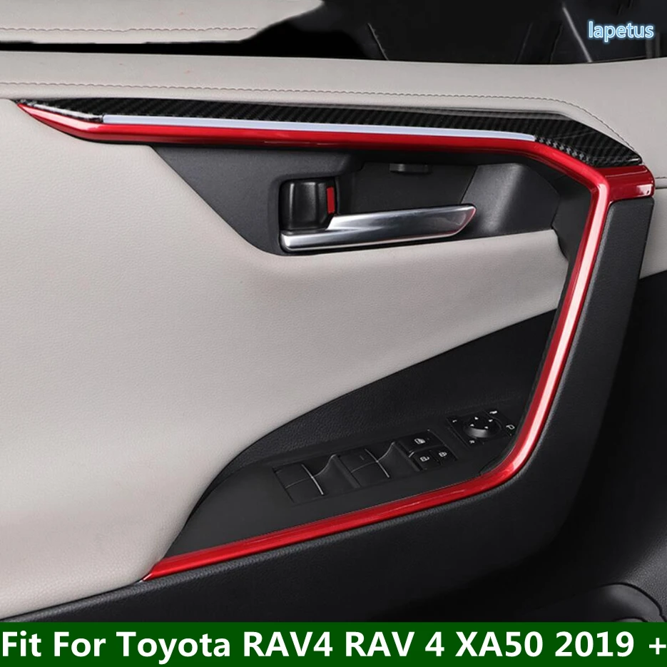 

Inner Door Handle Armrest Decoration Stripes Cover Trim Fit For Toyota RAV4 RAV 4 XA50 2019 - 2024 Car Accessories