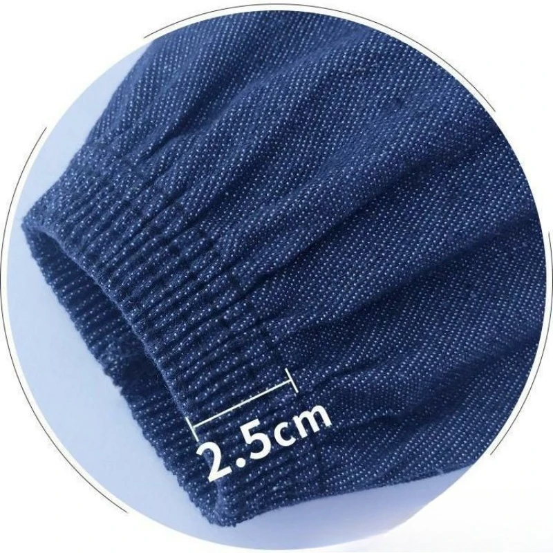 Unisex Long Denim Sleeve Protectors Heavy Duty Canvas Work Arm Sleeves Stain Resistant Welding Labor Safety Oversleeves