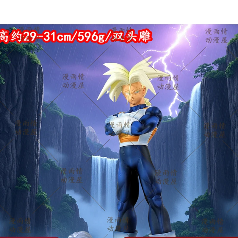 

Jack Trunks Double Headed Dragon Ball Super Saiyan Gk Action Figure Collectible Statue Anime Themed Toys For Display