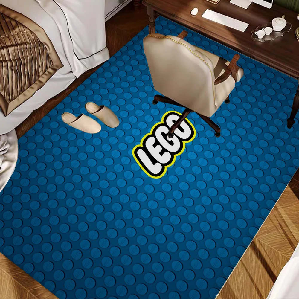 L-LEGOS Game Floor Mat INS Style Soft Bedroom Floor House Laundry Room Mat Anti-skid Bedside Area Rugs