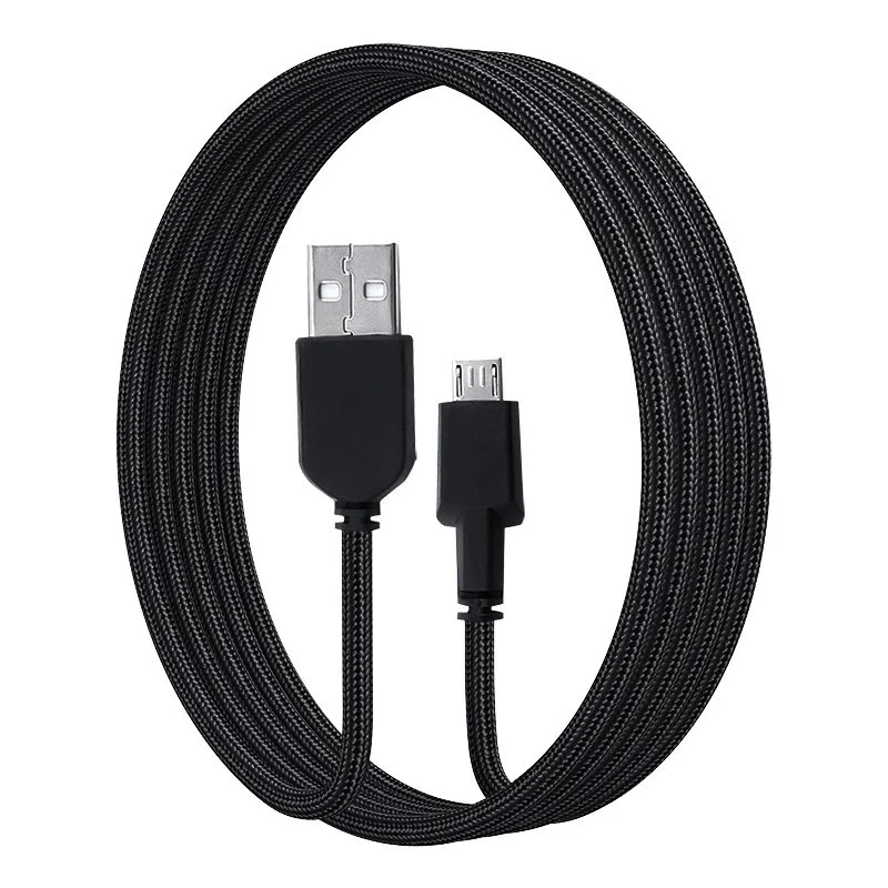 Cable de carga USB para ratón de juegos de 2m para Alienware, cable/inalámbrico de 610M, Cable cargador de transmisión rápida trenzado