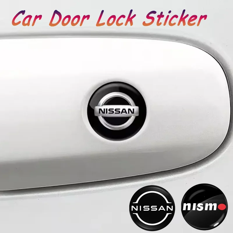 Наклейка на замочную скважину автомобиля, украшение для автозамка, защитная наклейка для Nissan Qashqai Juke X-Trail Patrol Leaf Altima Micra Rogue