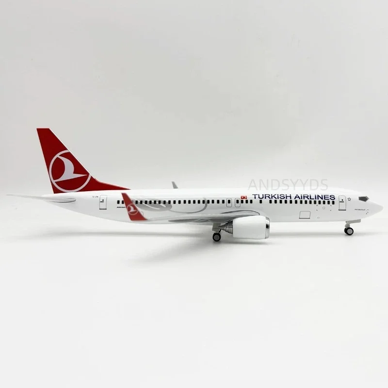 

Model Plane 1/130 Scale 30cm Turkey Airlines B737 Airlines Miniature Airplane Model Aircraft Model Kit (With Stand) Aviation Dec