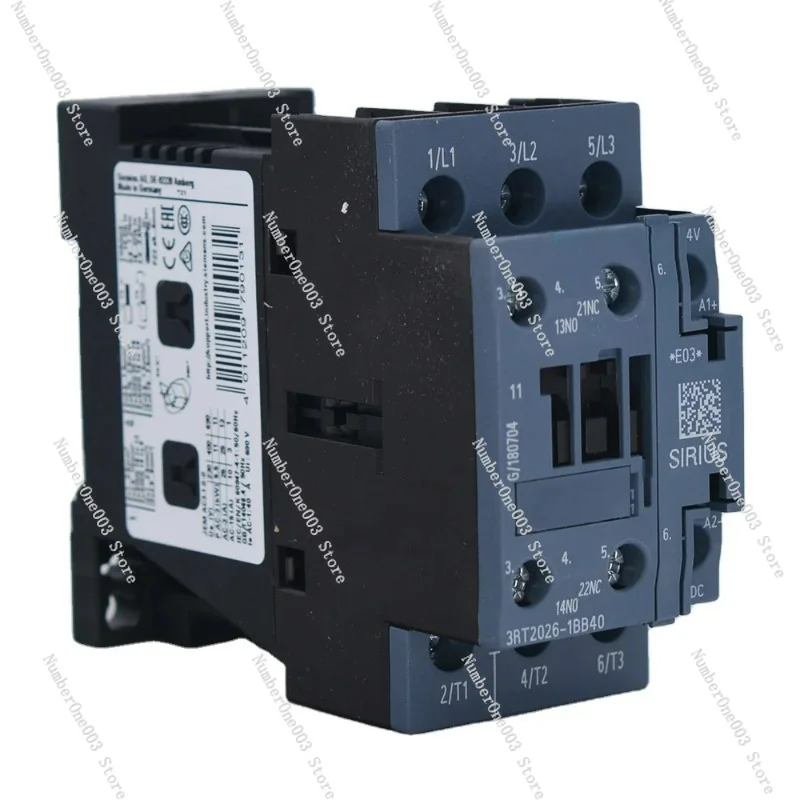 3RT20 Series 3P 38A 18.5kw 1NO+1NC AC/DC Contactor 21-28V 3RT2028-1NB30 95-130V 3RT2028-1NF30 175-280V 3RT2028-1NF30