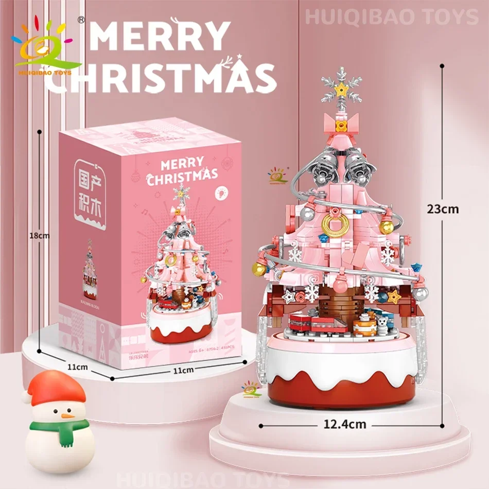 子供のためのクリスマスツリービルディングブロックキット,ミニモデルレンガ,クリスマスツリー,サンタクロースレンガ,教育ギフト,DIYおもちゃ