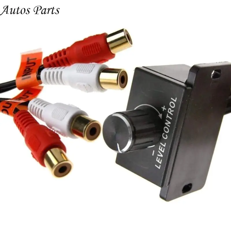 57BA Volumes Control Knob 2 RCA Plugs Amplifier Level Bass Stereo Volumes Control Knob