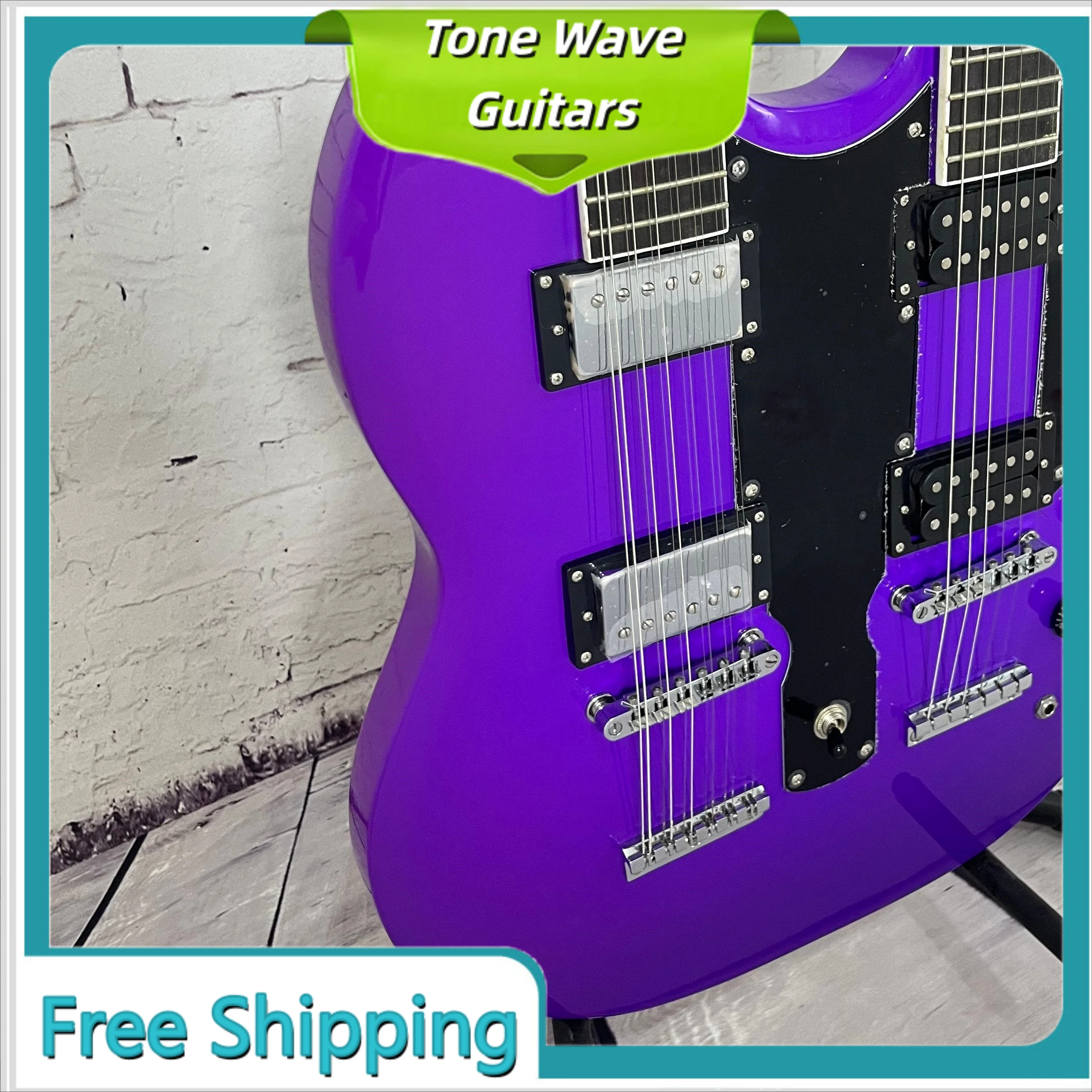 

Электрогитара Double Ended 6+12 струн SGSS0A с грифом из палисандра и корпусом из персикового дерева