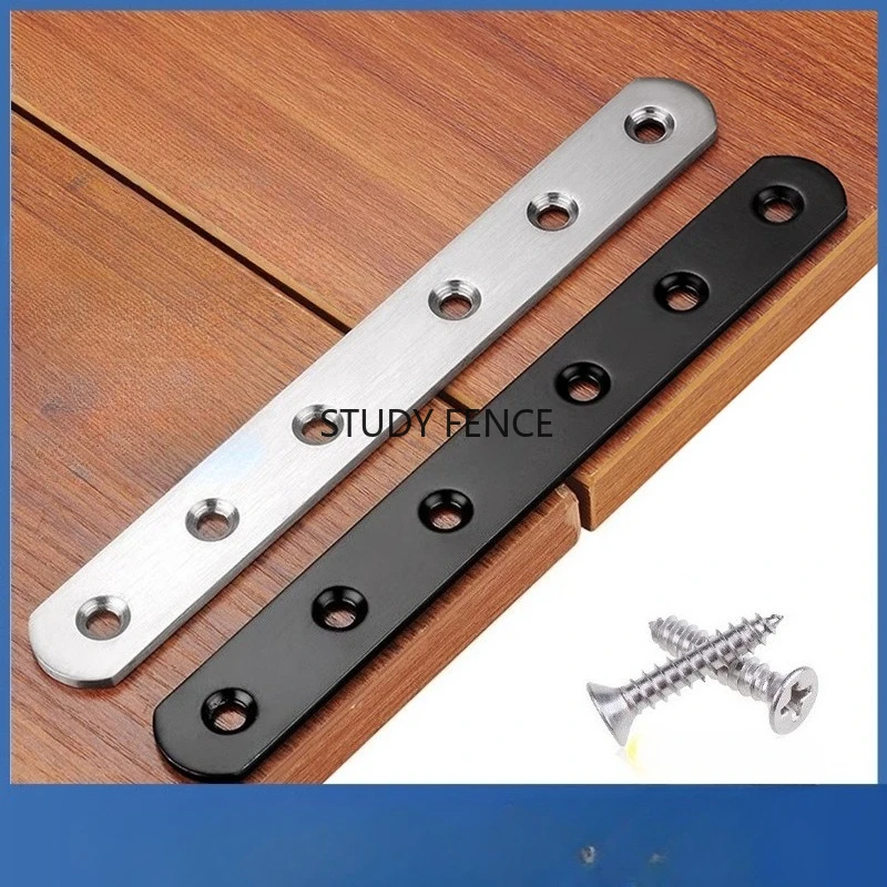 2pcs Stainless steel corner code Triangle straight plate fixator Furniture fasteners Metal support frame Hardware accessories