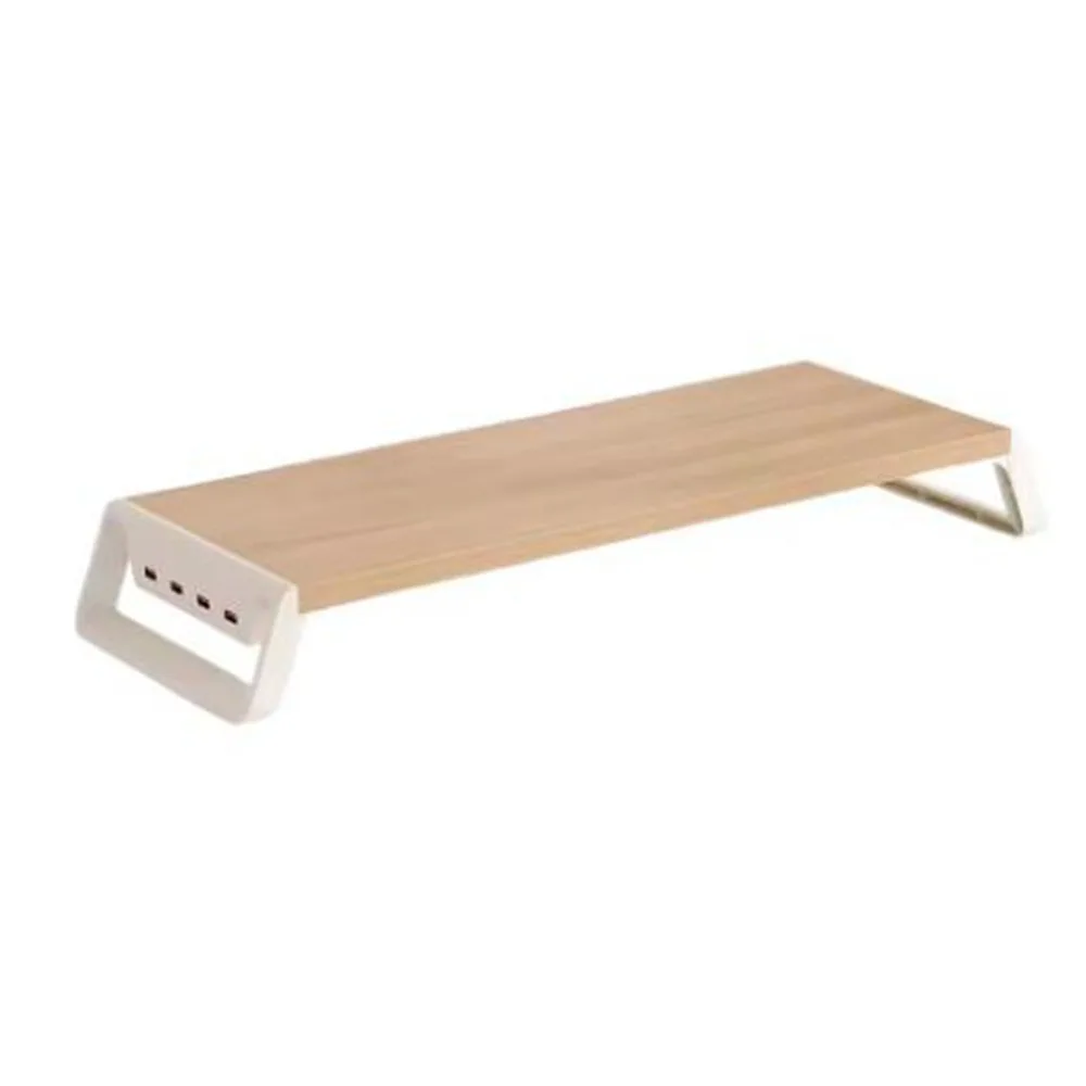 

Thickening Computer Monitor Stand Ergonomic Design Increase Monitor Height Computer Booster Stand with USB Hub