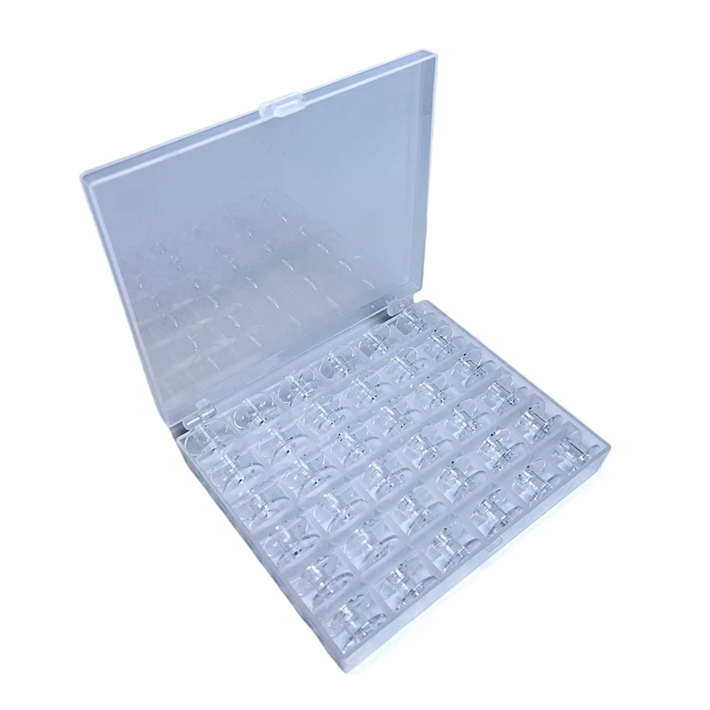 25/36 PCS Universal Sewing Machine Bobbin Organizer Transparent Plastic Empty Spool DIY Sewing Accessory Tools