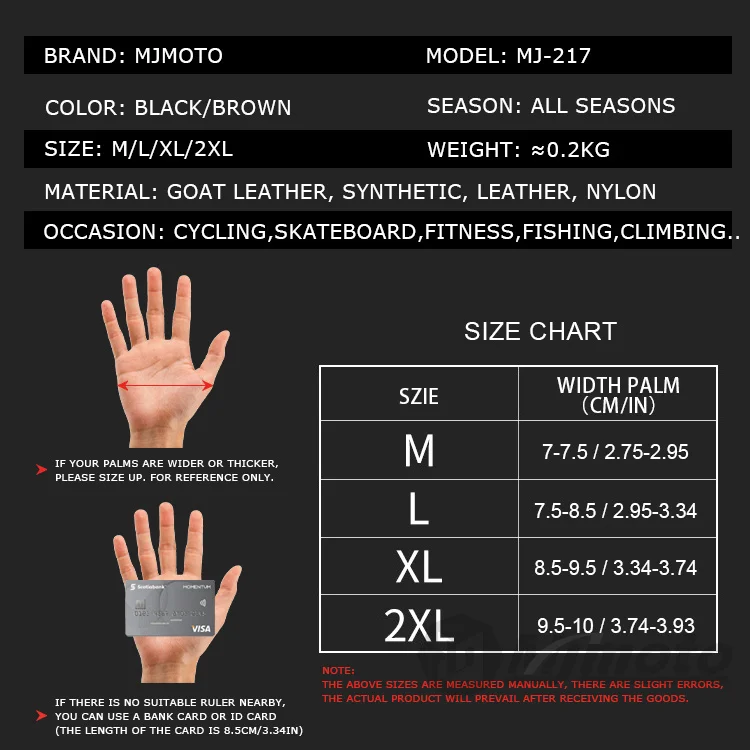 New MJMOTO Retro Leather Motorcycle Gloves Touchscreen Motocross Gloves Hard Shell Protection Motorbike Glove Comfort Breathable