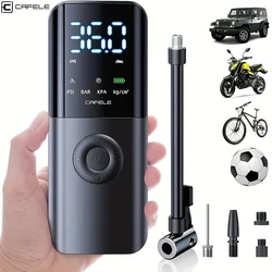 Mini compressore d'aria per auto pompa ad aria portatile per pneumatici 12v gonfiatore per pneumatici per auto calibratore digitale per pneumatici pompa ad aria elettrica senza fili per bici