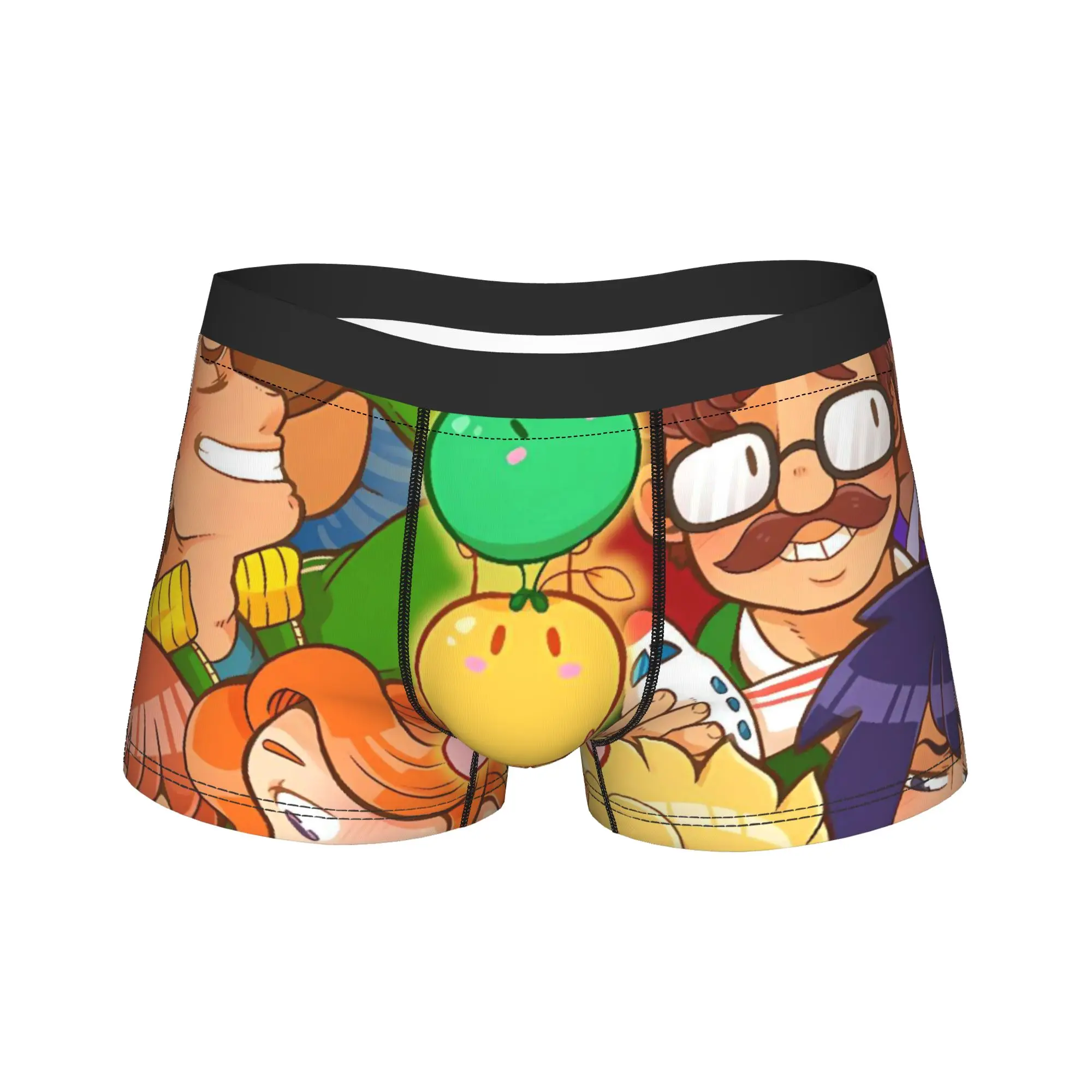 

Трусы-боксеры Stardew Valley с игровым принтом, удобные, для мужчин, с увеличенным карманом, большие размеры