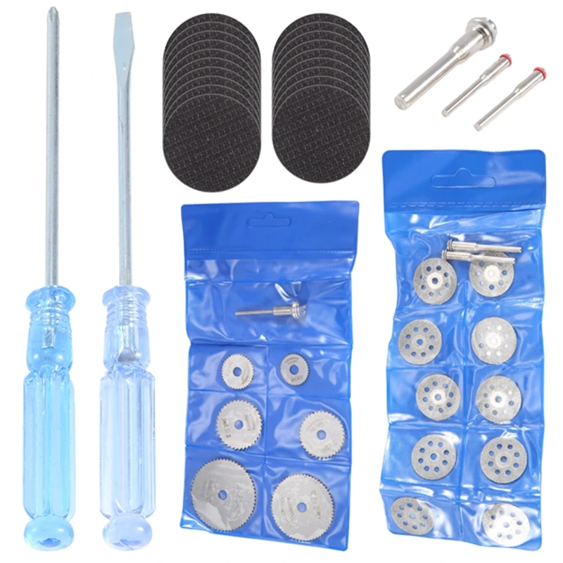 36Pcs Cutting Wheel Set For Rotary Tool, HSS Circular Saw Blades 6Pcs, Resin Cutting Discs 20Pcs Diamond Cutting Wheels 10Psc Wi