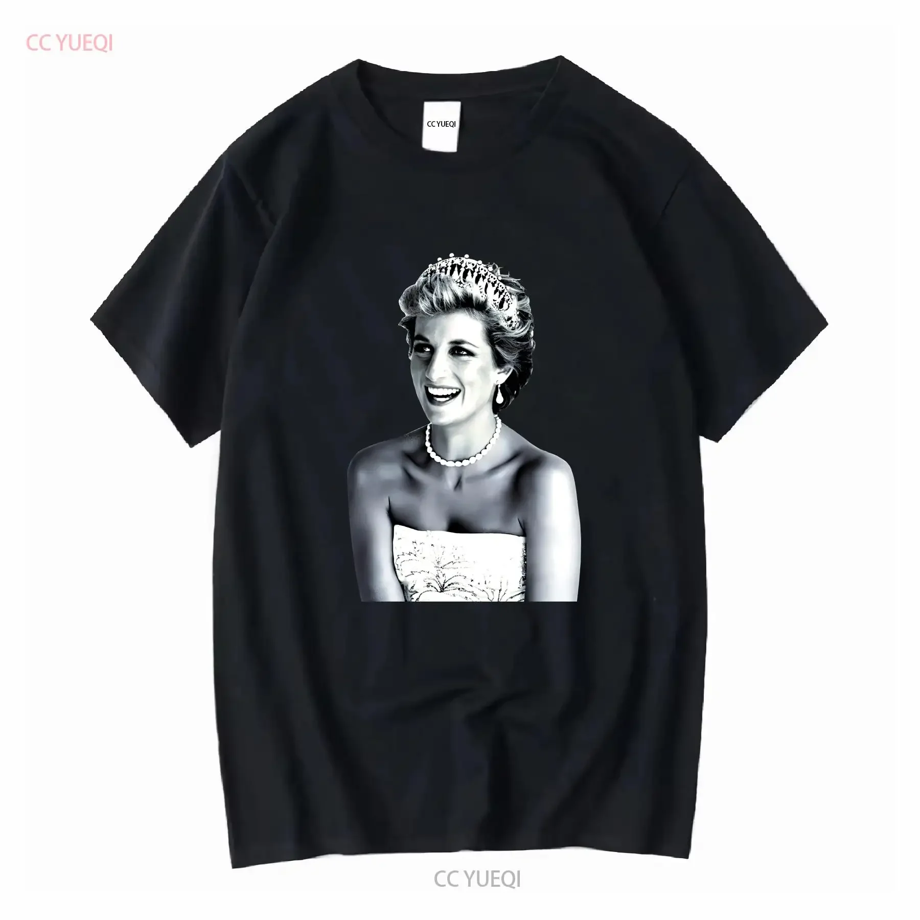 Princess of Wales Lady Diana Dynasty Di T Shirt 6350 vintage Washed Top For Everyday Wear Breathable fashion designer clothes