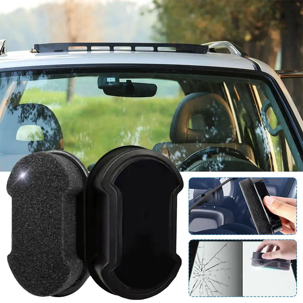 Nano Coating One Way Mirror For Windows Car Rearview Mirrors Sponge Cleaning Brush High Performance Car Window Sponge Erase O8X9