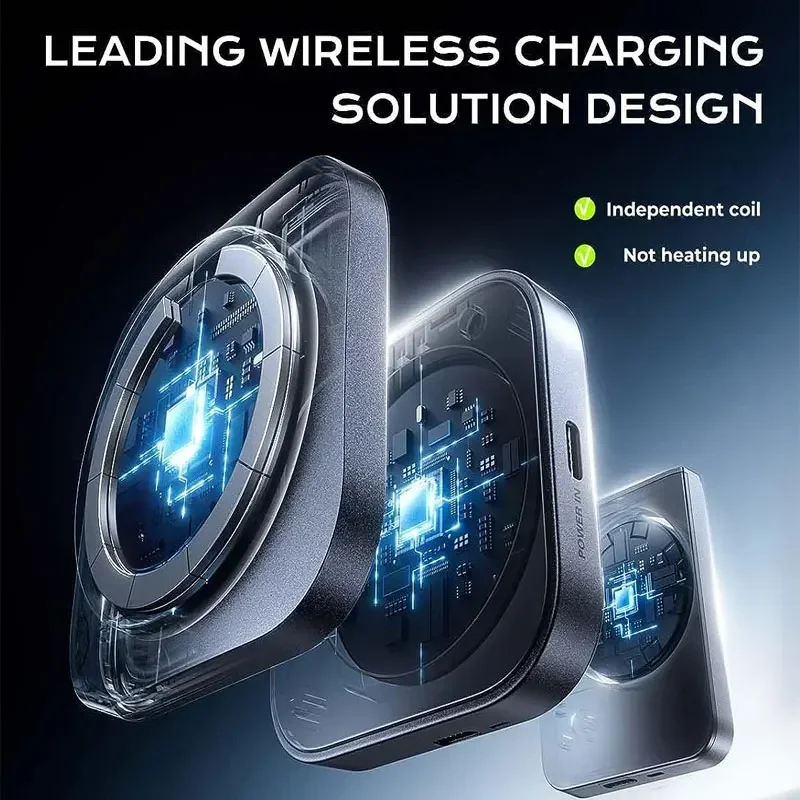 حامل شاحن لاسلكي صغير قابل للطي 3 في 1 لهاتف iPhone 15 14 13 12 Pro Max Apple Watch 8 7 حامل محطة شحن سريعة مغناطيسية #5