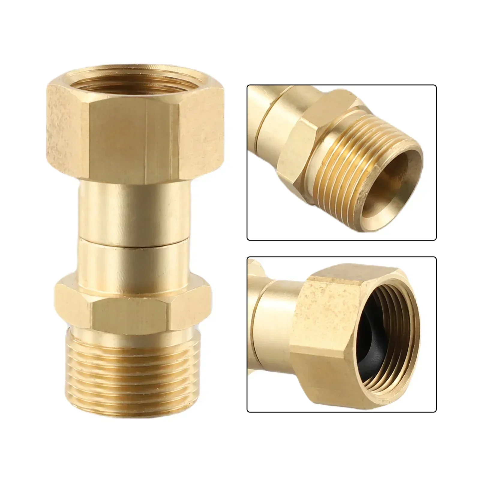 

Premium Quality M22 14mm Thread Swivel Joint Ki Nk Connector Hose Fitting, Corrosion Resistant Brass Construction