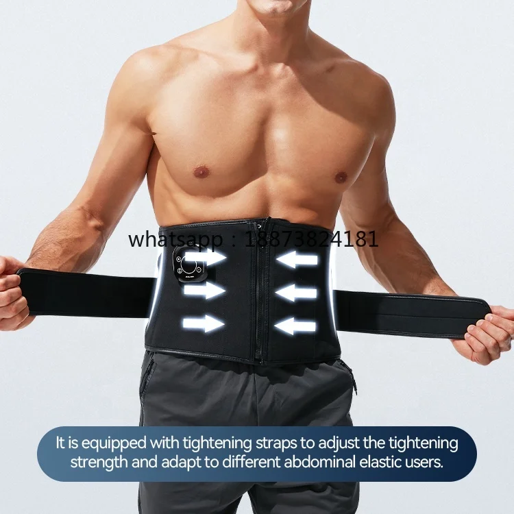 Home Use Wireless Electric Heat Belly Fitness Waist Massage with Fat Burning & Lumbar Tired Relax Features fast shipping