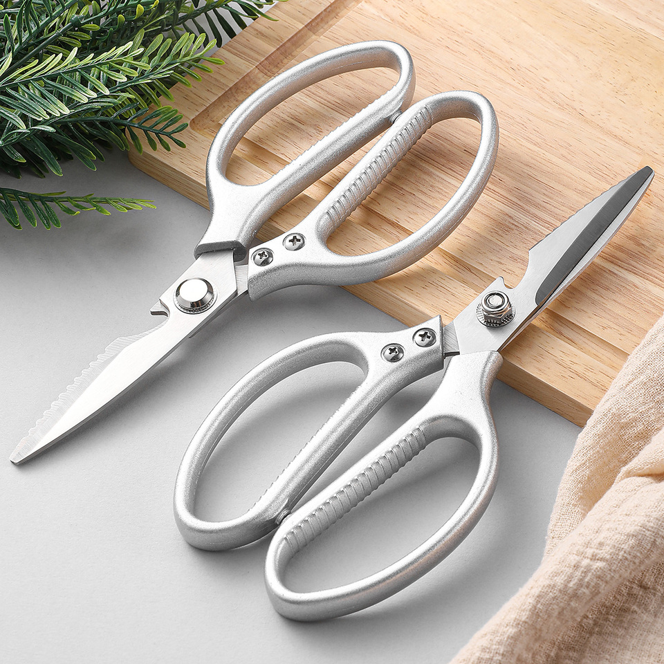  Kitchen Poultry Shears Butcher Meat Cleaver Stainless Steel Kitchen Scissors Chicken Bone Shear Sharp Vegetable Fish Duck Cutter 