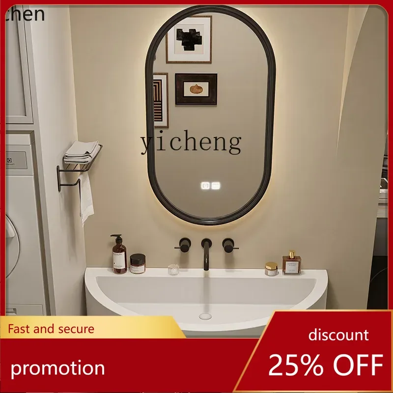 

YFY minimalist smart bathroom cabinet Corian integrated basin suspended wall-mounted washstand