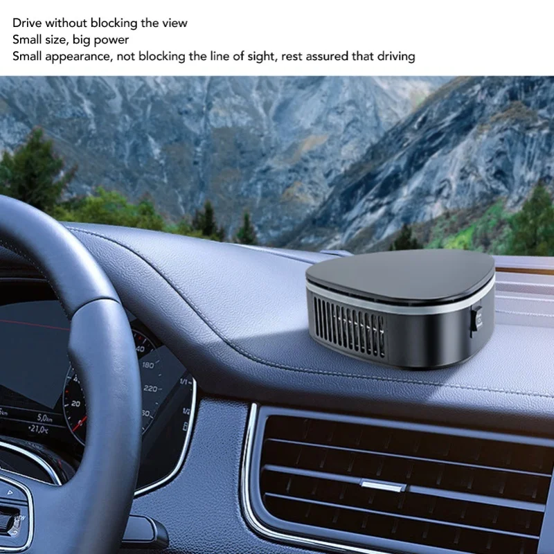 سخان سيارة 12 فولت 120 وات 2 تروس مروحة تسخين تبريد السيارة لإزالة الضباب وإزالة الجليد