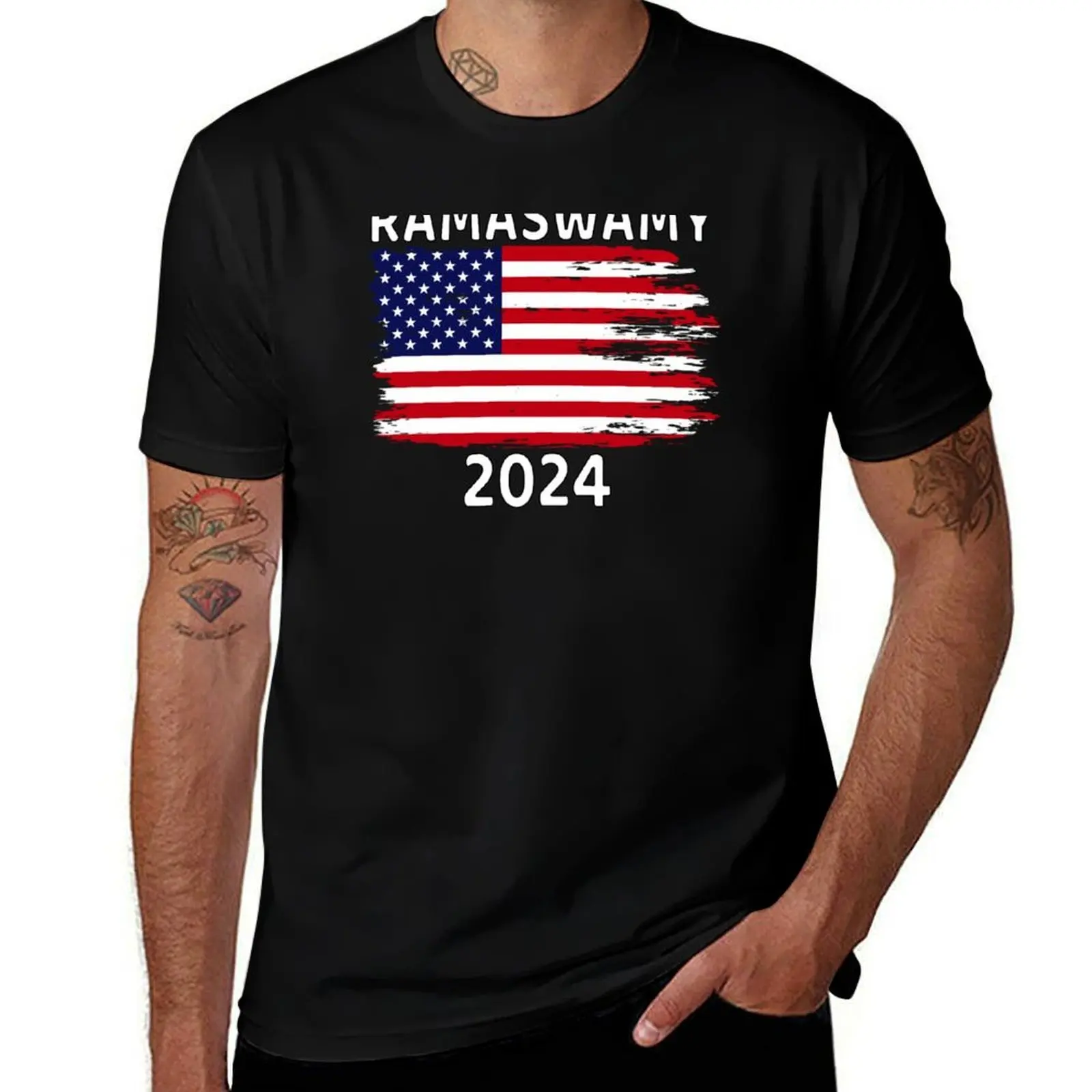 

Vivek Ramaswamy , 2024 Vivek , for President 2024(2) T-Shirt black cotton t-shirt plain for man package T-Shirt