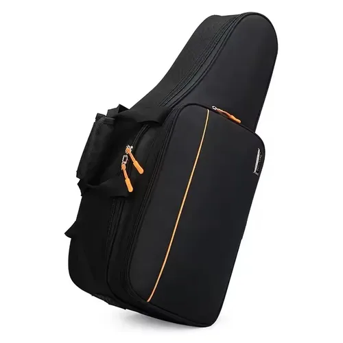Imagen 1 del producto Bolsa para saxofón Alto, funda blanda con almohadilla gruesa de 18mm, funda Oxford impermeable, mochila, bolsa Gig para saxofón antideslizante, 62x26cm, sin saxofón