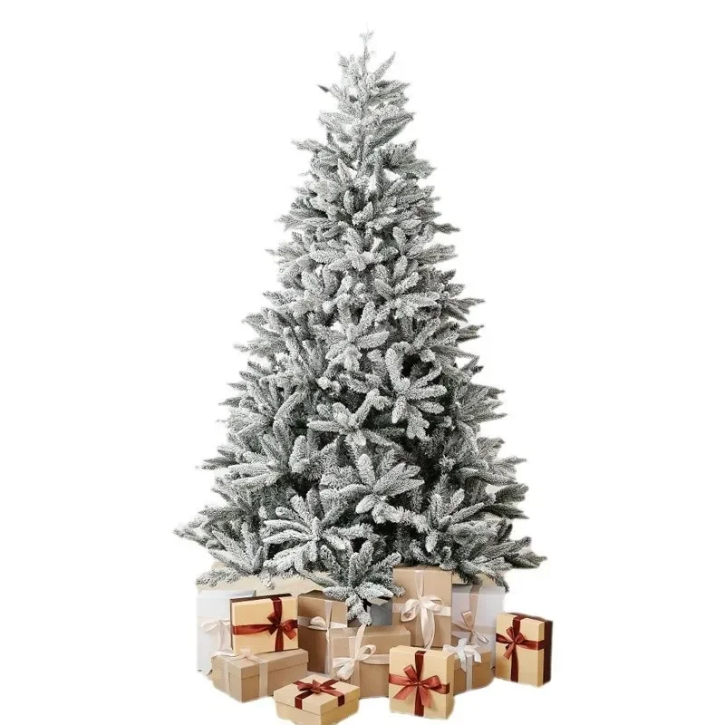 

Cross-border 1.8 meters 2.1 meters Christmas tree PE mixed flocking decorative tree living room household falling snow Christmas