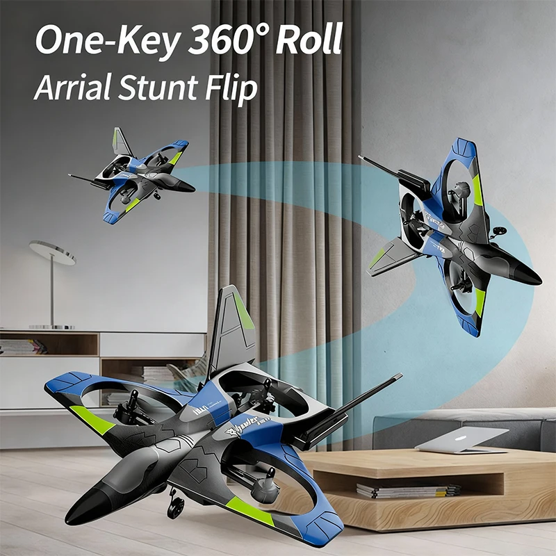 Giant RC Airplane with Camera - Large Remote Control Fighter Jet, FPV Foam Glider Drone for Kids & Beginners, Aerial Photogr