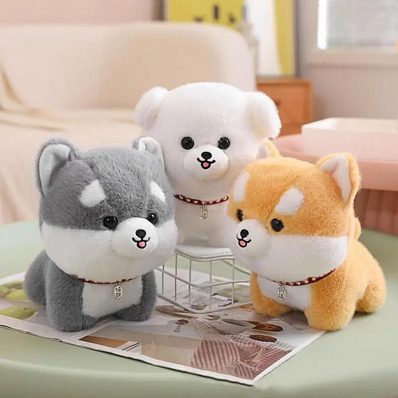 Cute Dog Plushies Kids Puppy Stuffed Toy Multipurpose Puppy Plushies Portable Children Toys For Hugging Accompany Playing