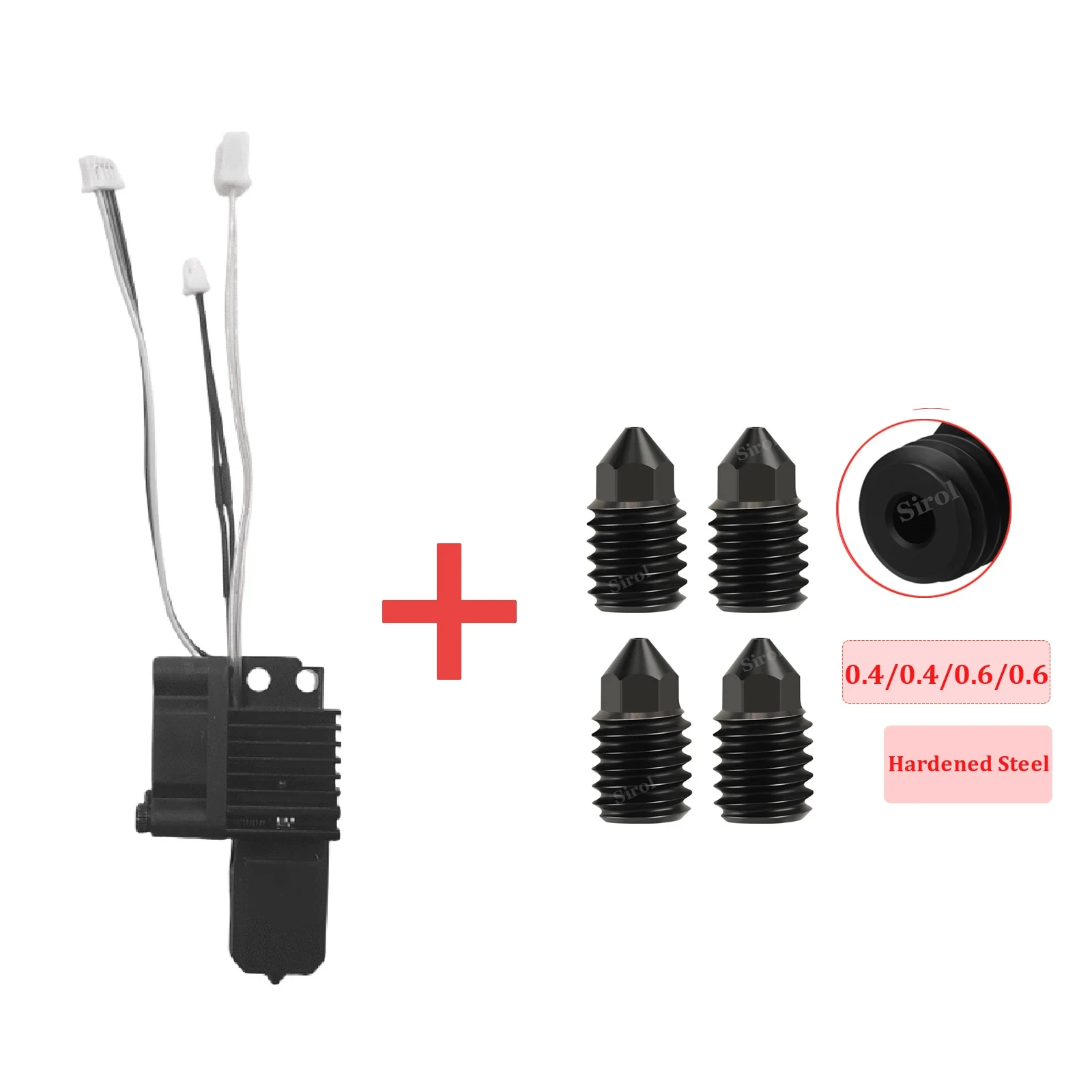 Komplette Hotend-Baugruppe Hotend für Bambu Lab X1 X1C P1P P1S mit Lüfter Upgrade 2.0 mit Düse Complete Bamboo Lab X1 Carbon