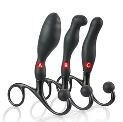 Silicone Anal Plugs Trainer: Prostate Massage Butt Plugs Anal Sex Toys Small-Sized Anal Trainer Analdildo for Beginner 18+