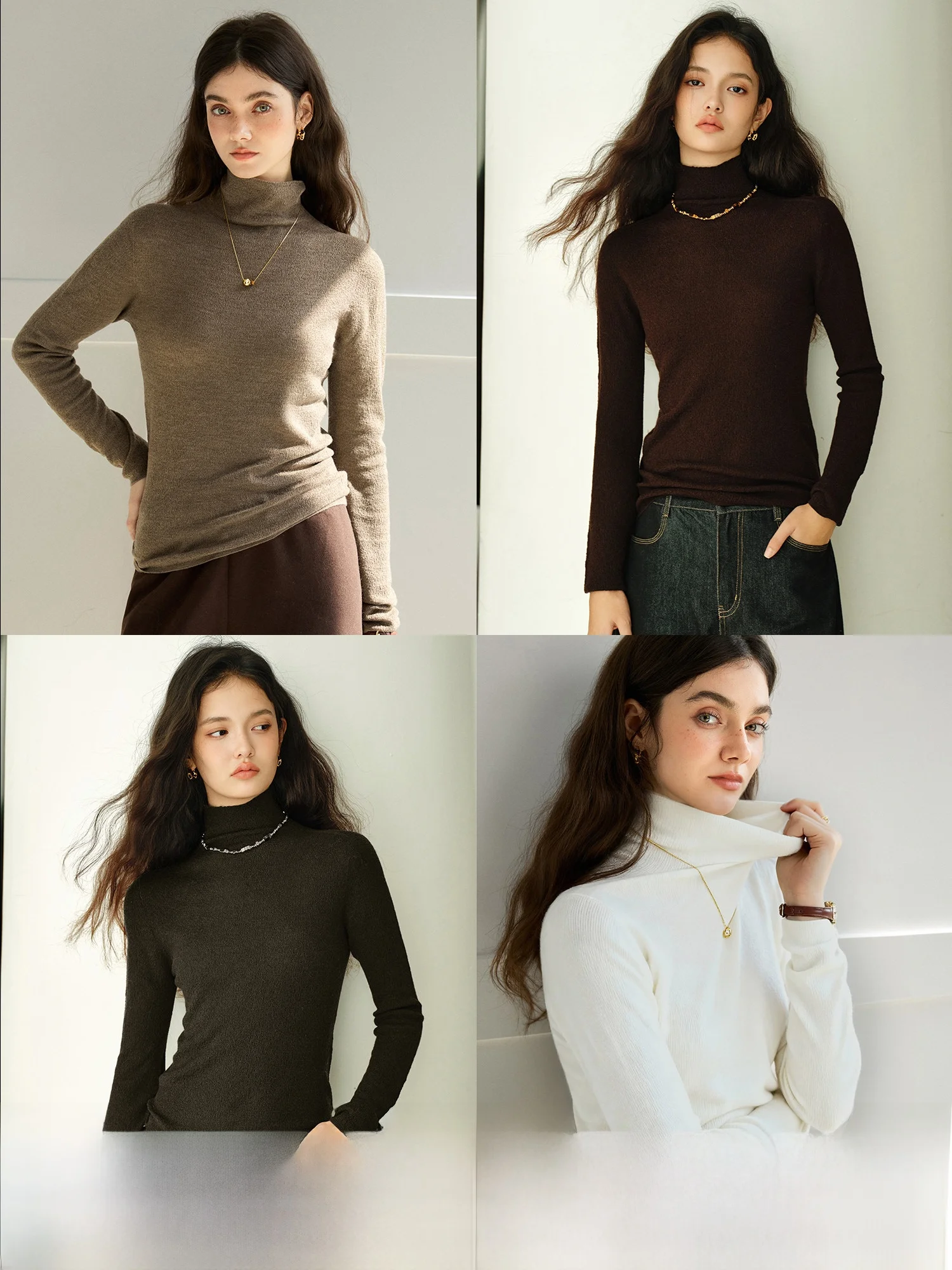

Handmade N Pieces Woolen Knitwear Soft Pure Wool Base Layer Casual Sle Women's Loose Fit Long Sve Sweater Winter Collection
