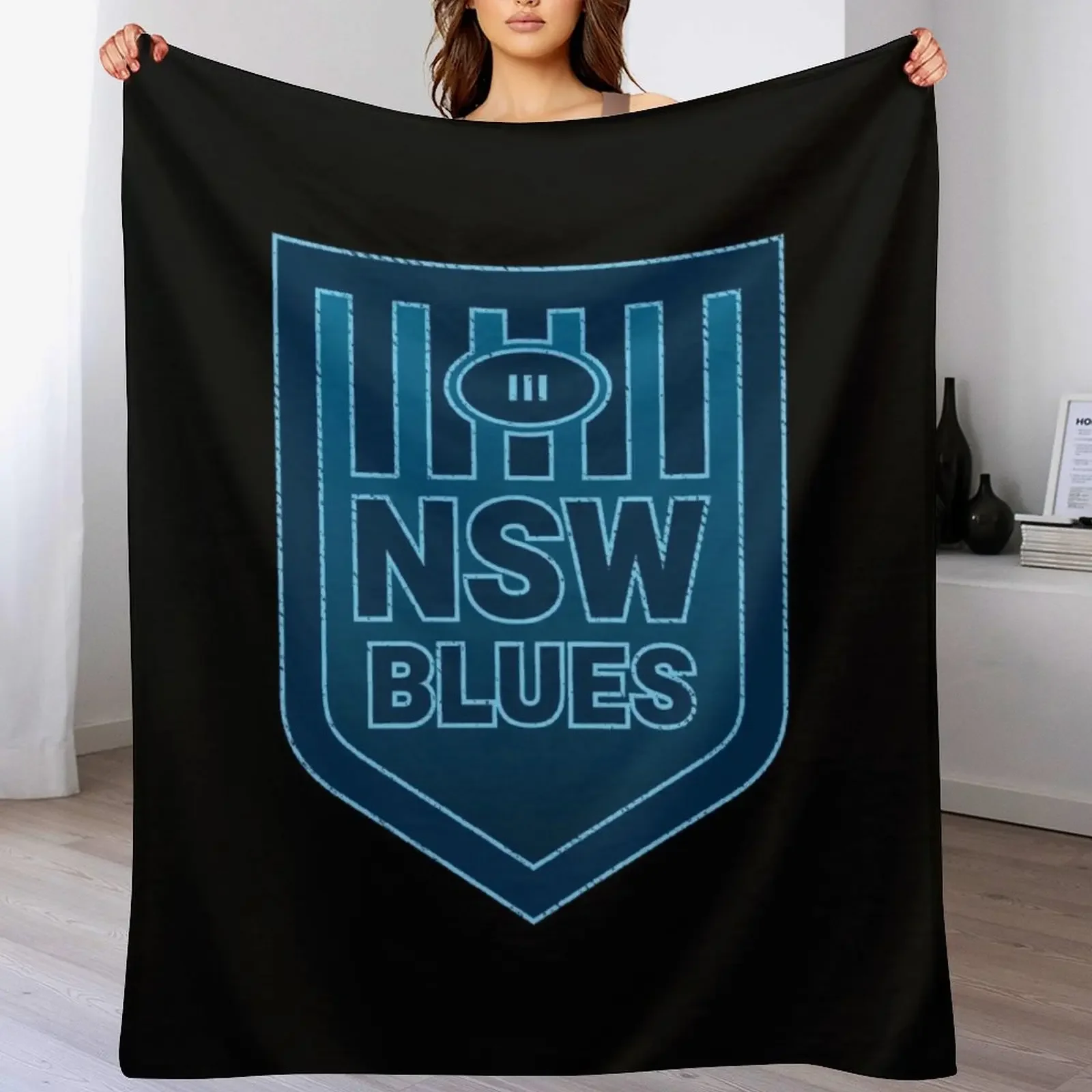 

NSW State of Origin Throw Blanket Stain Resistant Cozy Warm Blanket
