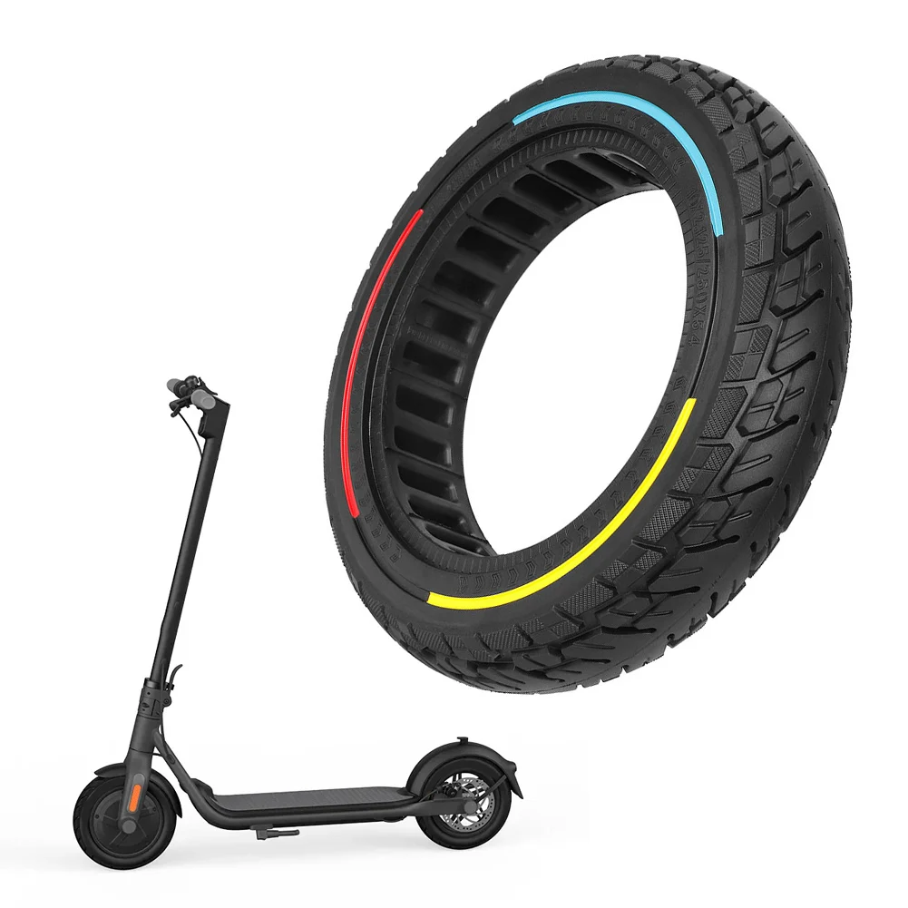 1 Pcs ULIP10 * 2.125/250 * 54 Tri Color Rubber Off Road Solid Tire No. 9 F20F25F30F40 Explosion Proof Solid Tire