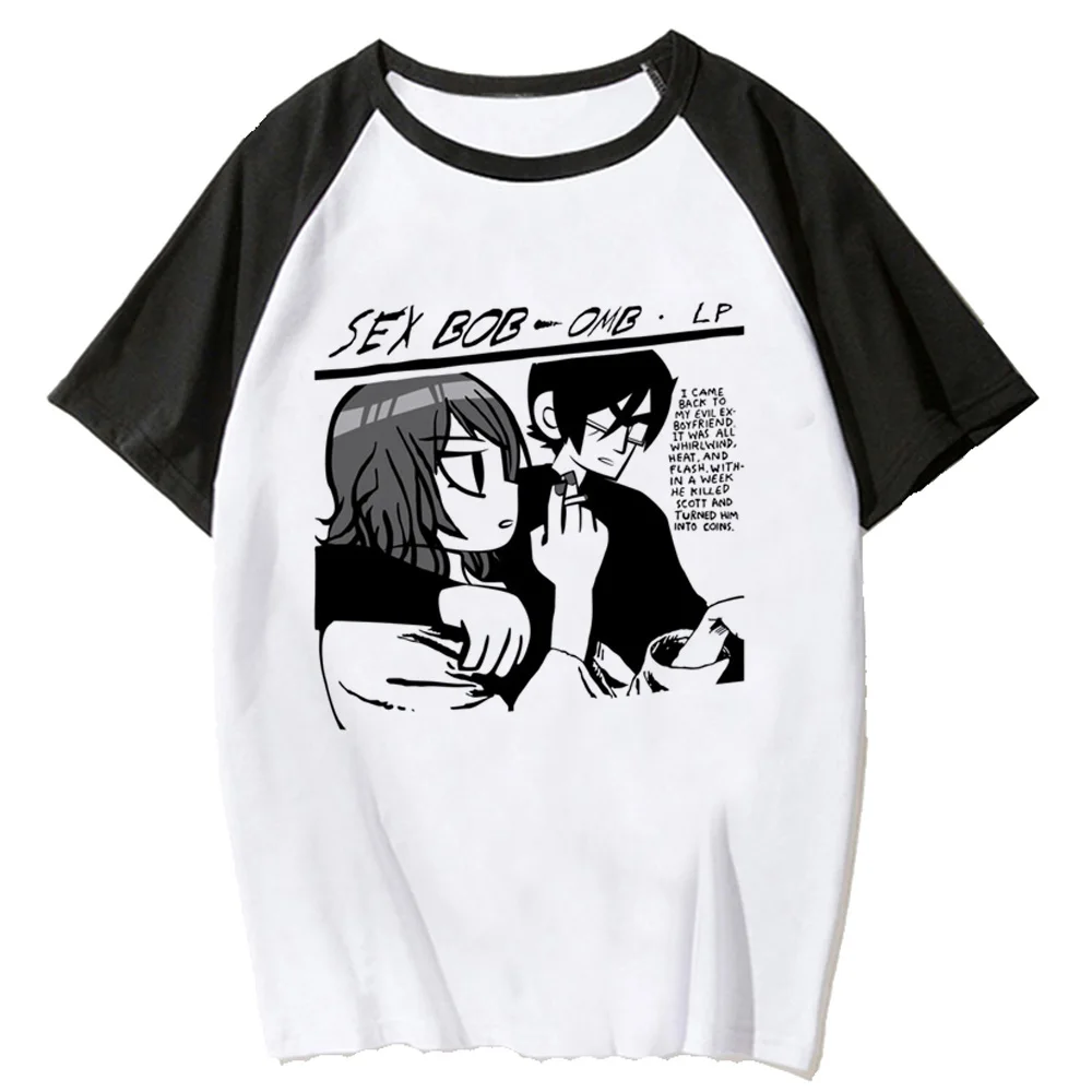 Scott Pilgrim t-shirts women manga funny t-shirts female graphic anime clothing