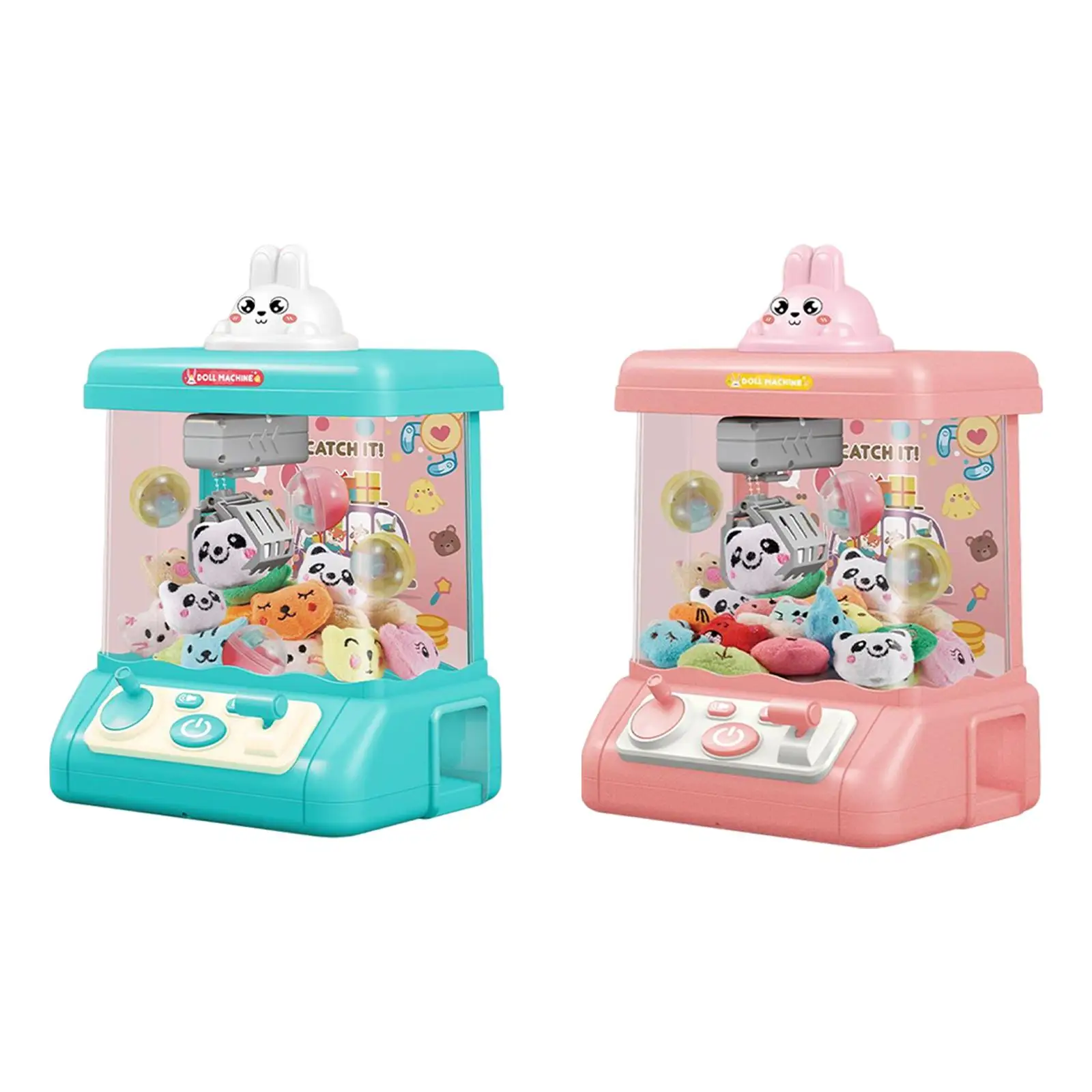 

Kids Claw Machine with Lights Sound Gift Electronic Small Catching Doll Machine