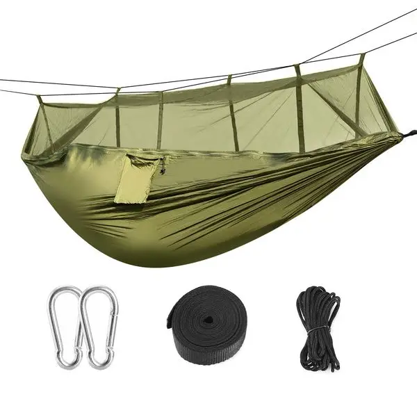 

Camping Hammock with Mosquito Net, Portable Double Hammock Tent Load Two People with 2 Straps, Best for Outdoor Garden Hiking