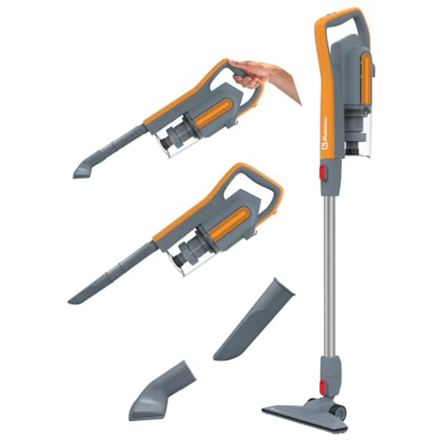 

Atlas Stick Vac 3-in-1 Cyclonic Vacuum Cleaner HEPA Filtration 600W Motor 1 L Dust Cup Long Corded Stick Vacuum for All Surface