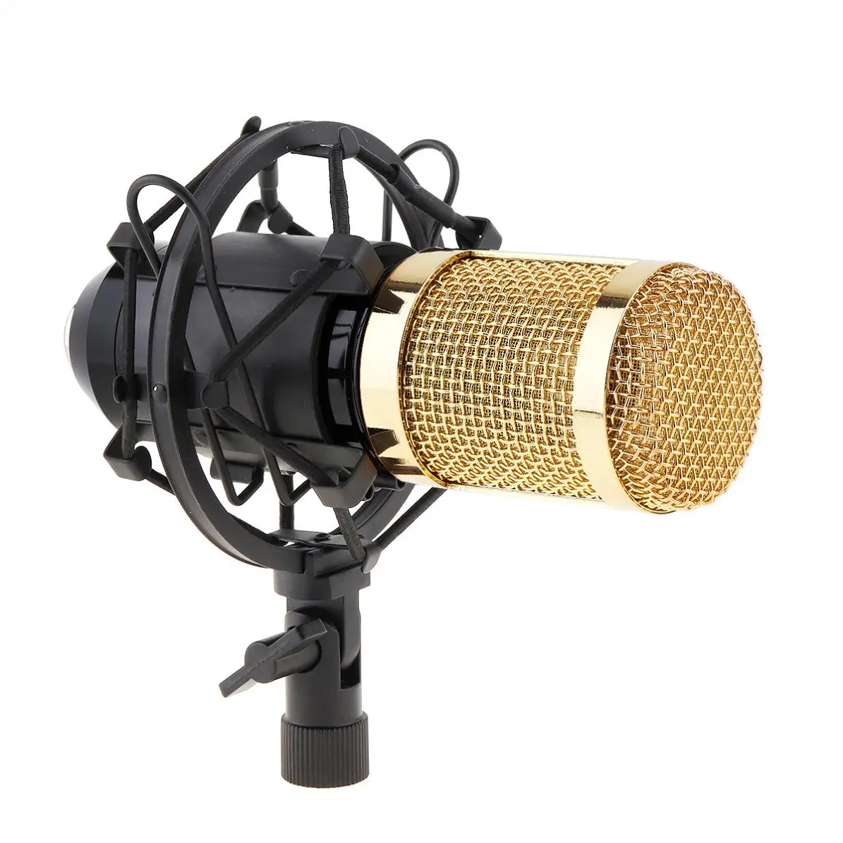 ميكروفون مكثف احترافي للكاريوكي BM 800 مع ذراع حامل وفلتر بوب لأجهزة الكمبيوتر / الاستوديو السلكي / المباشر