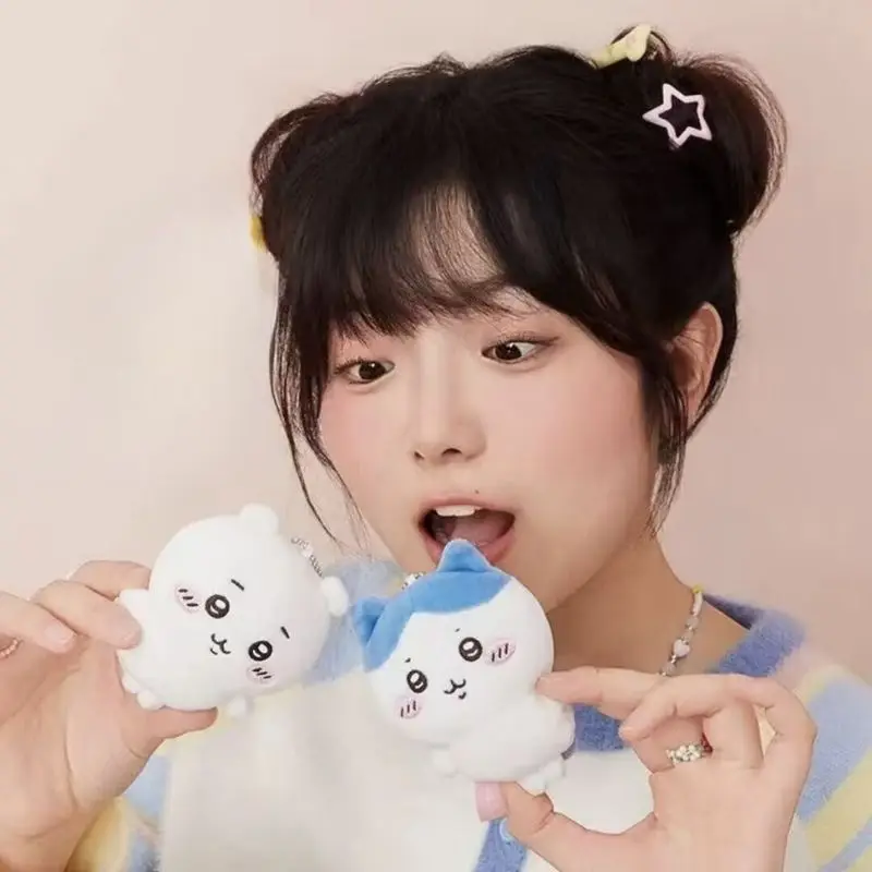 

2026 Hot Kawaii Chiikawa Plush Keychain Doll | Anime Cute Hachiware Cartoon Bag Pendant Doll | Pendant Toys Birthday Present