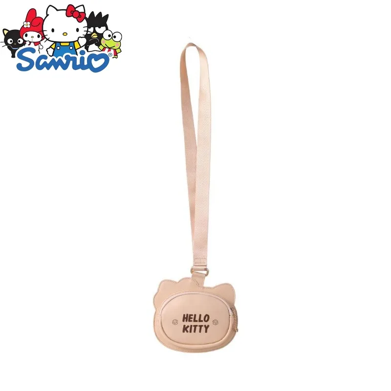  Hello Kitty New Mini Coin Purse Fashion Trend Lanyard Coin Purse 3D Cartoon Cute Storage Pendant Coin Purse High Quality