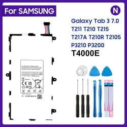 New High quality 4000mah T4000E Battery Batterie Bateria For Samsung Galaxy Tab3 7.0 T210 T211 T215 P3200 LT02 +Tools