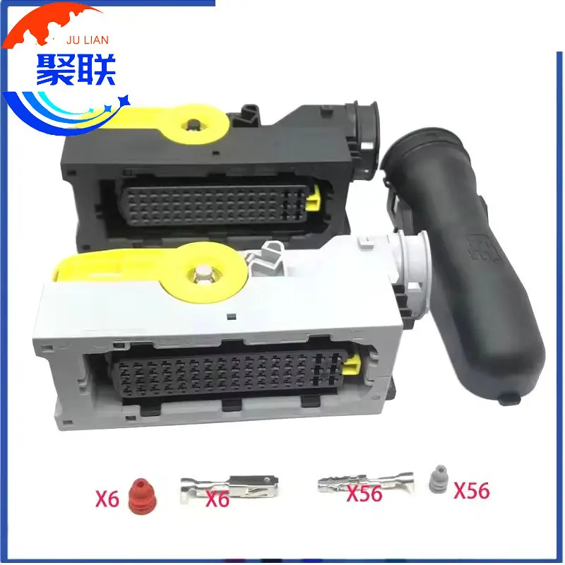 1Set 62Pin ECU Plug 1-1418883-1 2-1418883-1 1418882-1 Socket Plastic Wiring Harness Connector With pin and Seals