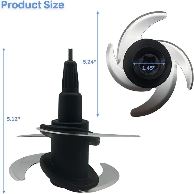 خلاط 4 شفرات بديلة لـ Ninja 64-oz منتج أغذية وعاء تقطيع شفرة تناسب BL682 BL770 BL910 BN600 BN601 BN801 #4