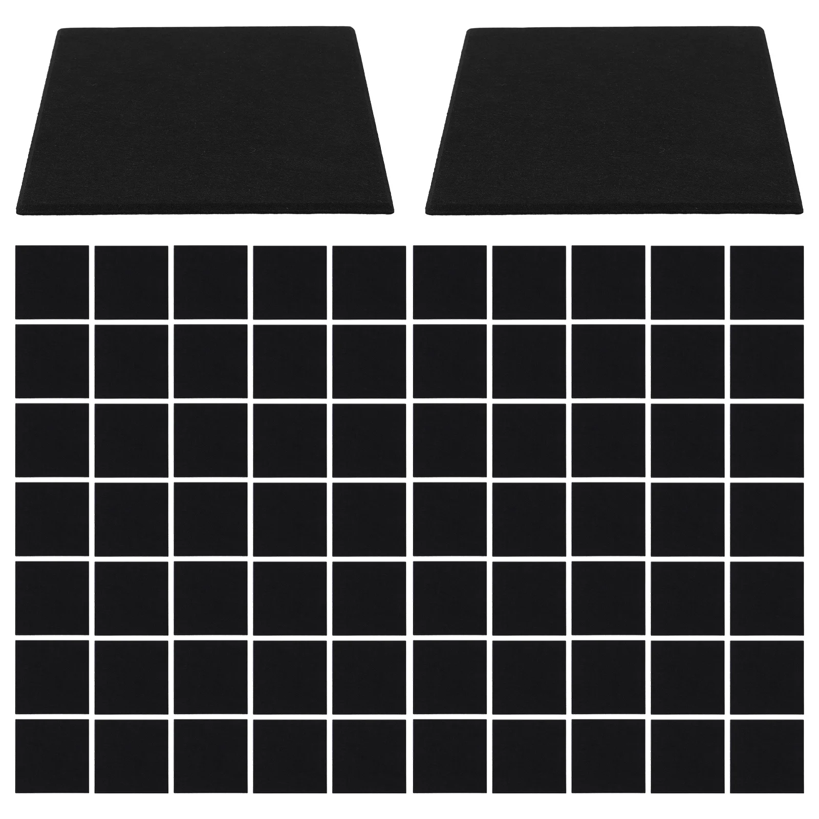 72 шт. самоклеящиеся акустические звукоизоляционные панели из полиэфирного волокна, шумопоглощающие доски высокой плотности для офисной студии