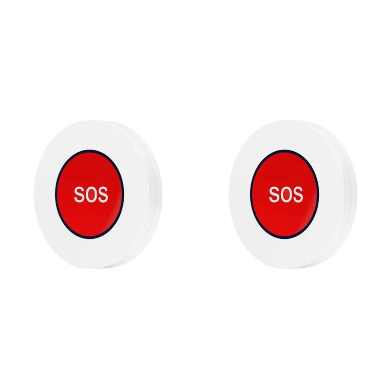 

SQPP-2X Tuya Zigbee SOS Button Sensor Alarm Wireless Emergency Help Switch Alarm Tuya Smart Life Remote Control