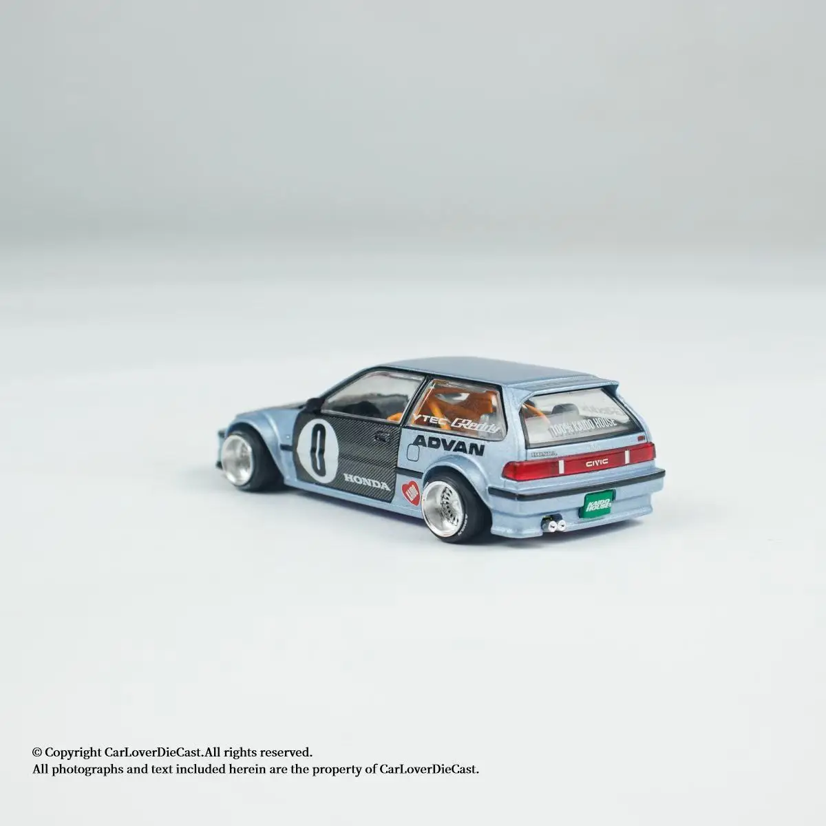 Kaido House XMINIGT 1:64 Civic EF NR.179 Model Samochodu Wykonany z Odlewu Stopu Metalu, Kolekcja Zabawek Samochodowych, Prezent na Boże Narodzenie dla Chłopca